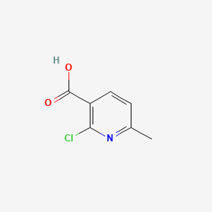 Chemical structure of 2-Chloro-6-methylnicotinic acid