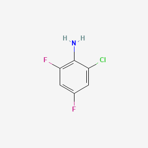 Chemical structure of 2-Chloro-4,6-difluoroaniline