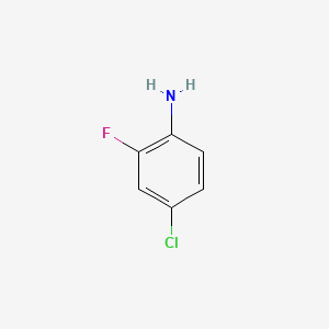 Chemical structure of 4-Chloro-2-fluoroaniline