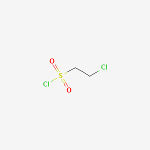 Chemical structure of 2-Chloroethanesulfonyl chloride