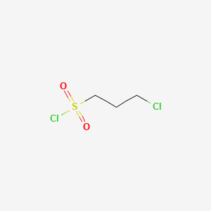 Chemical structure of 3-Chloropropanesulfonyl chloride