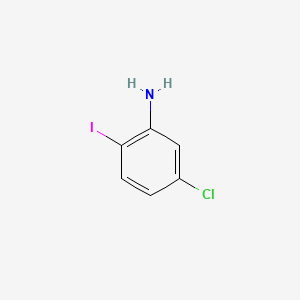 Chemical structure of 5-Chloro-2-iodoaniline