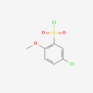 Chemical structure of 5-Chloro-2-methoxybenzenesulfonyl chloride