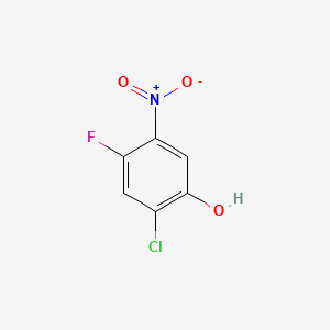 Chemical structure of 2-Chloro-4-fluoro-5-nitrophenol