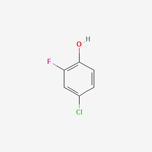 Chemical structure of 4-Chloro-2-fluorophenol