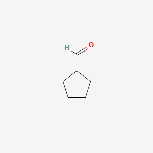 Chemical structure of Cyclopentanecarbaldehyde