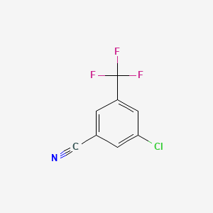 Chemical structure of 3-Chloro-5-(trifluoromethyl)benzonitrile