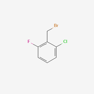 Chemical structure of 2-Chloro-6-fluorobenzyl bromide