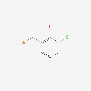 Chemical structure of 3-Chloro-2-fluorobenzyl bromide