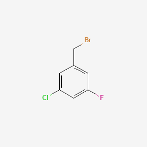 Chemical structure of 3-Chloro-5-fluorobenzyl bromide