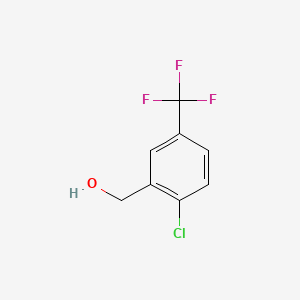 Chemical structure of 2-Chloro-5-(trifluoromethyl)benzylalcohol
