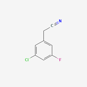Chemical structure of 3-Chloro-5-fluorophenylacetonitrile