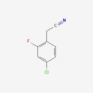 Chemical structure of 4-Chloro-2-fluorophenylacetonitrile