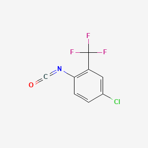 Chemical structure of 4-Chloro-2-(trifluoromethyl)phenyl isocyanate