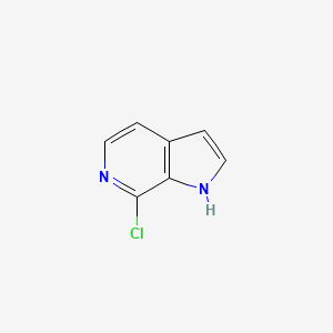 Chemical structure of 7-Chloro-1H-pyrrolo[2,3-c]pyridine
