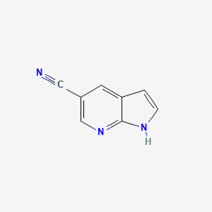 Chemical structure of 5-Cyano-7-azaindole