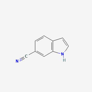 Chemical structure of 6-Cyanoindole