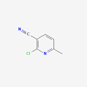 Chemical structure of 2-Chloro-6-methyl-3-pyridinecarbonitrile