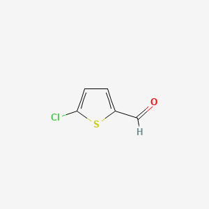 Chemical structure of 5-Chlorothiophene-2-carboxaldehyde