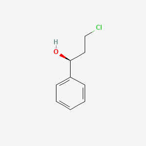 Chemical structure of (S)-(-)-3-Chloro-1-phenyl-1-propanol