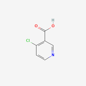 Chemical structure of 4-Chloronicotinic acid