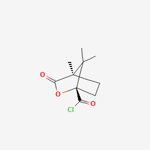 Chemical structure of (1S)-(-)-Camphanic chloride