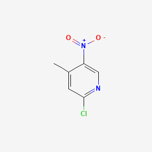 Chemical structure of 2-Chloro-4-methyl-5-nitropyridine