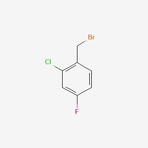 Chemical structure of 2-Chloro-4-fluorobenzyl bromide