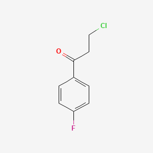 Chemical structure of 3-Chloro-4'-fluoropropiophenone