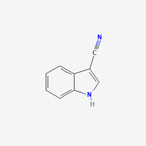 Chemical structure of 3-Cyanoindole