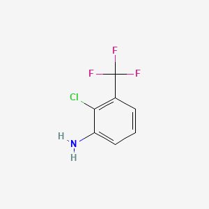 Chemical structure of 2-Chloro-3-(trifluoromethyl)aniline
