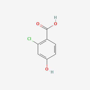 Chemical structure of 2-Chloro-4-hydroxybenzoic Acid Hydrate