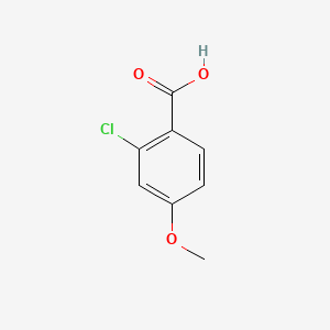 Chemical structure of 2-Chloro-4-methoxybenzoic acid