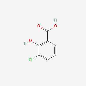 Chemical structure of 3-Chlorosalicylic acid