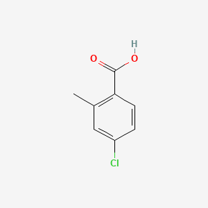 Chemical structure of 4-Chloro-2-methylbenzoic acid