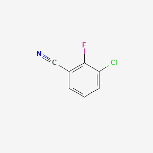 Chemical structure of 3-Chloro-2-fluorobenzonitrile