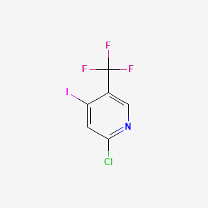 Chemical structure of 2-chloro-5-(trifluoromethyl)-4-iodopyridine