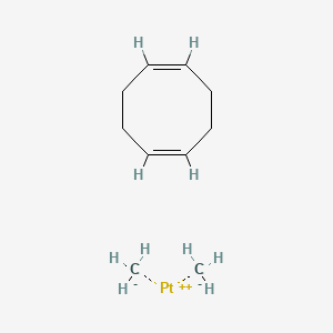 Chemical structure of (1,5-Cyclooctadiene)dimethylplatinum(II)
