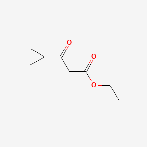 Chemical structure of Ethyl 3-cyclopropyl-3-oxopropanoate