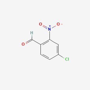 Chemical structure of 4-Chloro-2-nitrobenzaldehyde