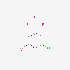 Chemical structure of 3-Chloro-5-(trifluoromethyl)phenol