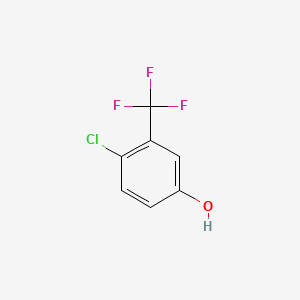 Chemical structure of 4-Chloro-3-(trifluoromethyl)phenol