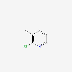Chemical structure of 2-Chloro-3-methylpyridine