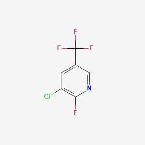 Chemical structure of 3-Chloro-2-fluoro-5-(trifluoromethyl)pyridine