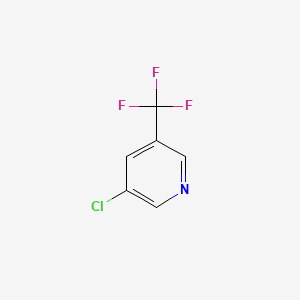 Chemical structure of 3-Chloro-5-(trifluoromethyl)pyridine