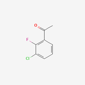 Chemical structure of 3-Chloro-2-fluoroacetophenone