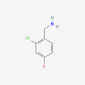 Chemical structure of 2-Chloro-4-fluorobenzylamine