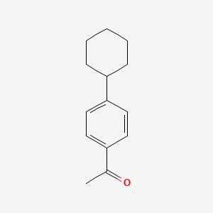 Chemical structure of 4'-Cyclohexylacetophenone