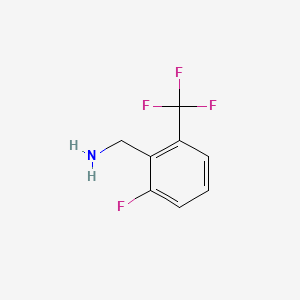 Chemical structure of 2-Fluoro-6-(trifluoromethyl)benzylamine