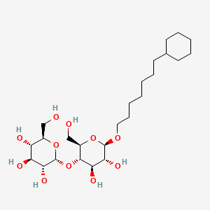 Chemical structure of 7-Cyclohexyl-1-Heptyl-β-D-Maltoside